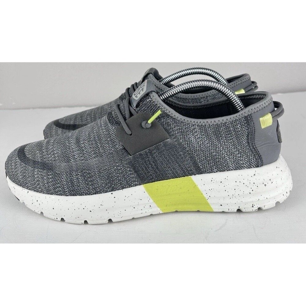 Hey Dude Sirocco Sport Mens Shoes Grey Charcoal  Size 9 Slip On Lightweight - Picture 4 of 10